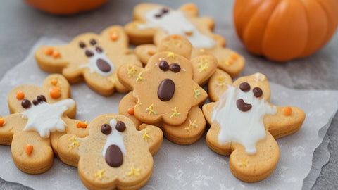 Pumpkin Peanut Butter Ghost Biscuits