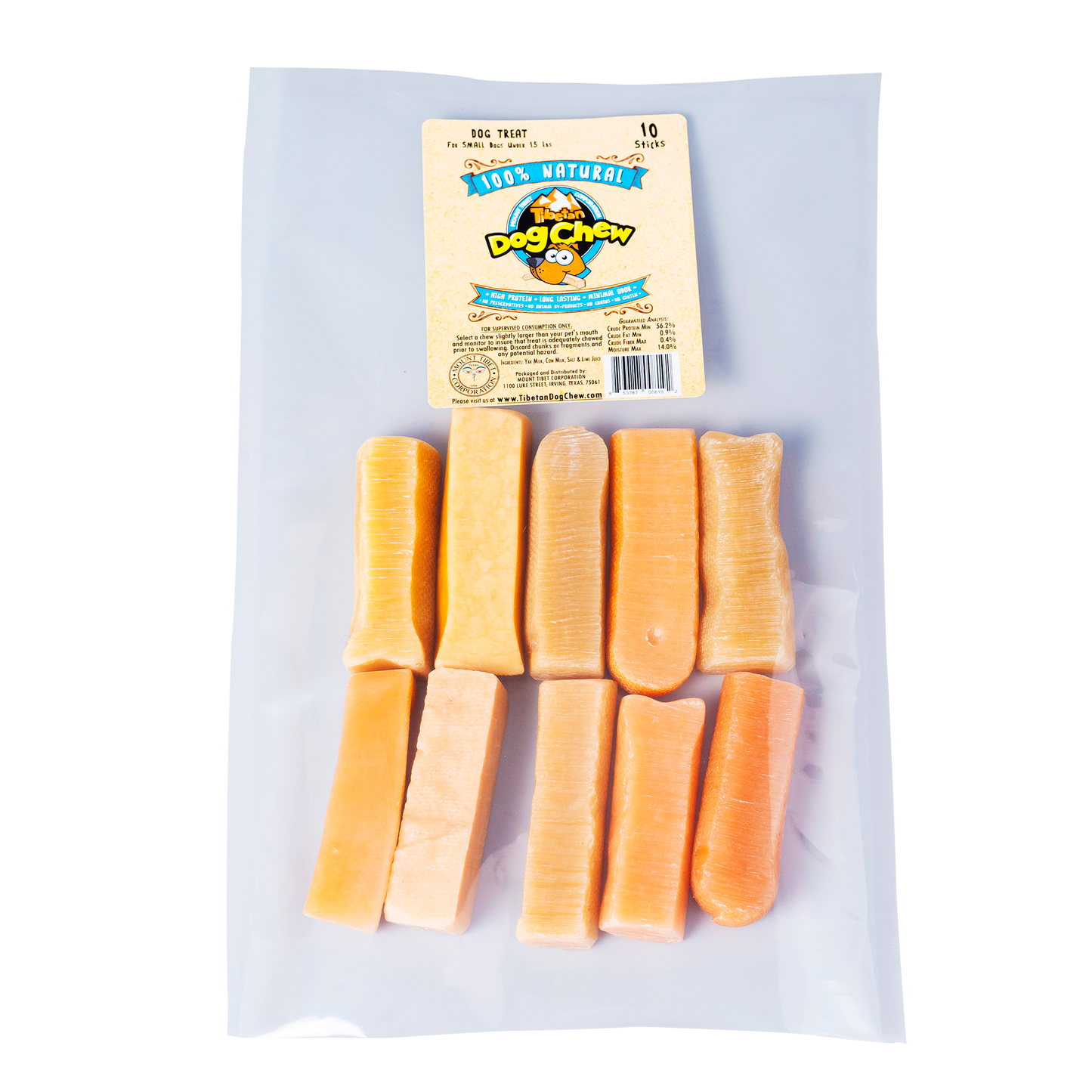 Himalayan Yak Cheese Chews for small dogs 10 sticks