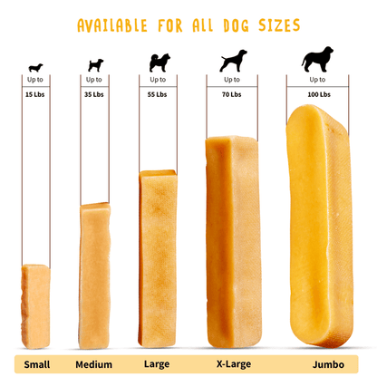 Buy X- Large Durable Yak Cheese Dog Chews - 9 sticks