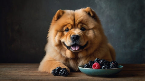 chow chow with blackberries