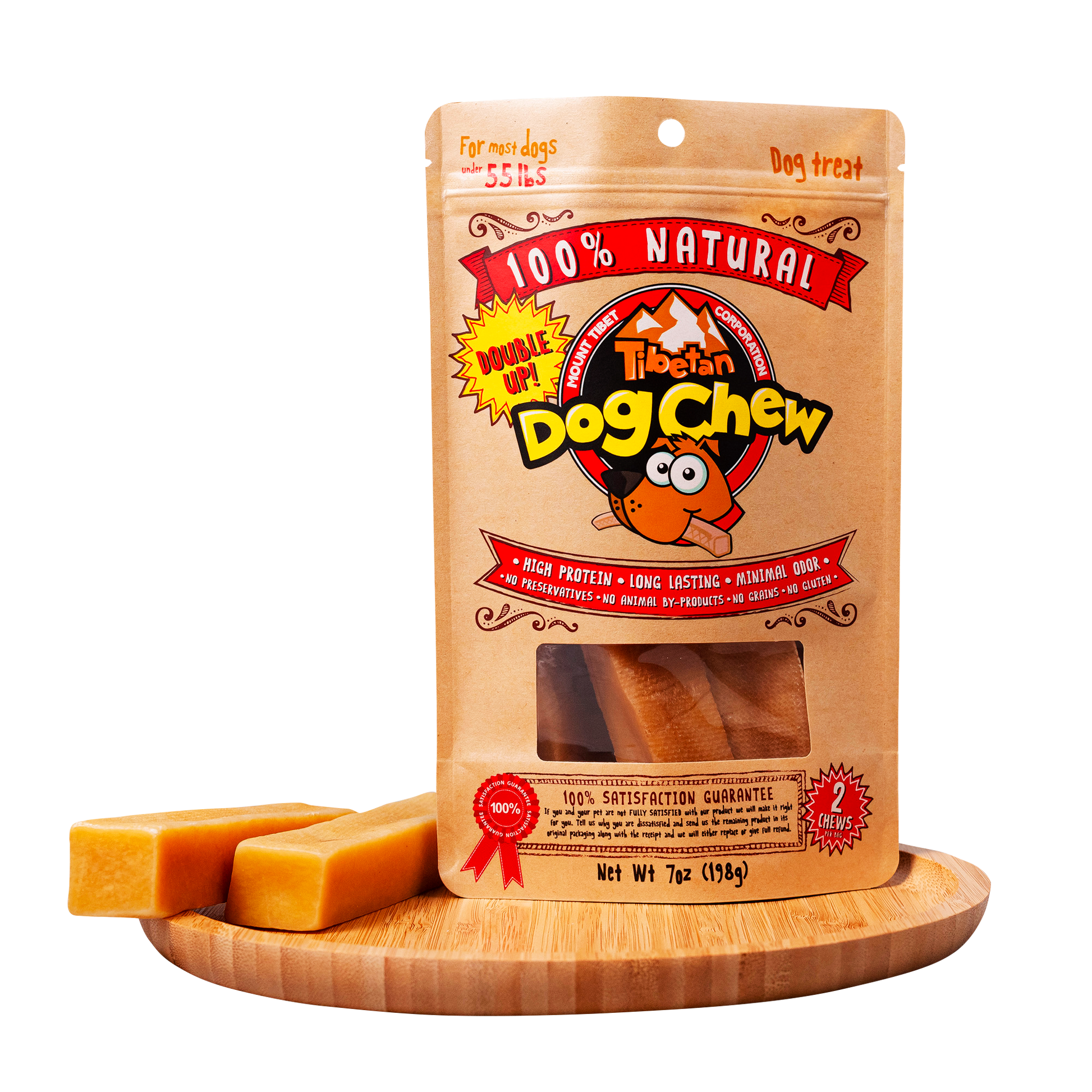 2 sticks Yak Cheese Chews for large dogs