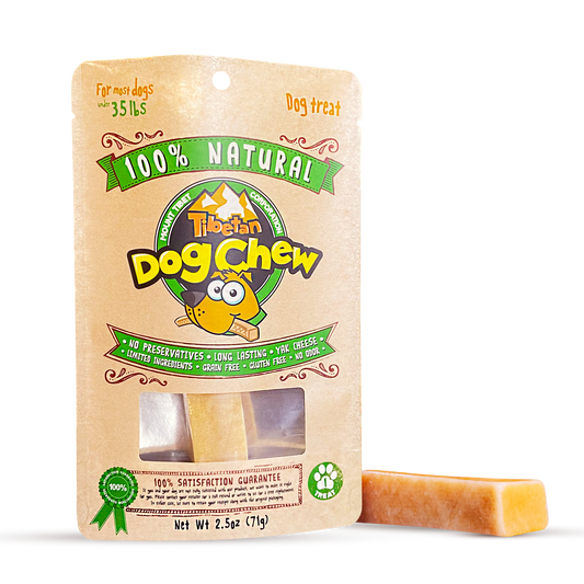 Long Lasting Medium Yak Cheese Chew for Dogs - 1 piece by Tibetan Dog Chew