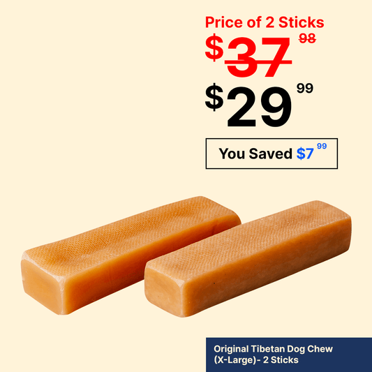 Long Lasting Yak Cheese Chews for X-Large dogs - 2 sticks